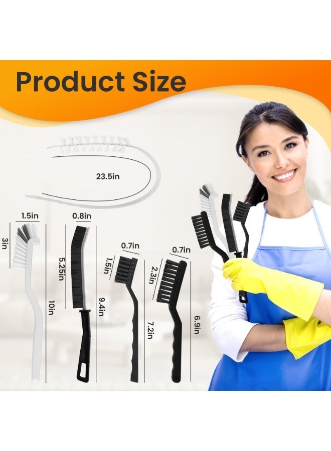 OSHIMA Washing Machine Cleaner Brush, Washer Cleaner Tools Accessories, 6pc Drum Laundry Cleaner Brush and Crevice Cleaning Brush for Tight Spaces and Washer Rubber Seal - Image 2